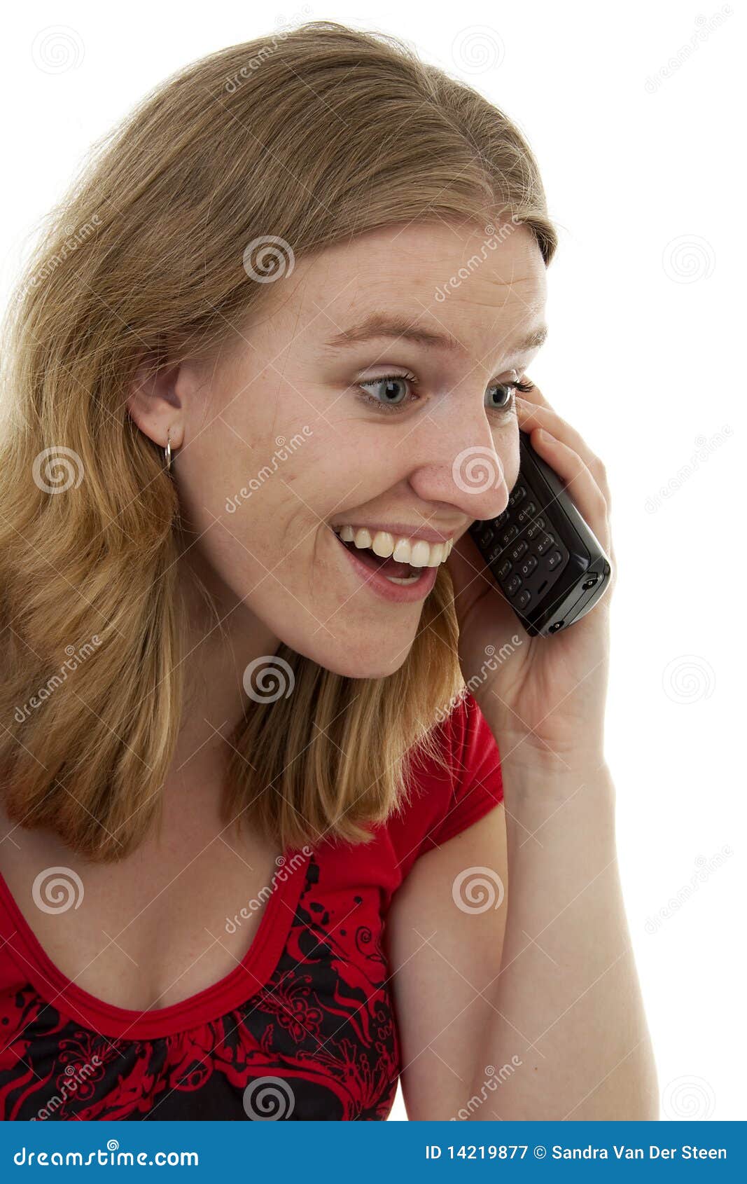 Happy on the phone stock image. Image of expression, happiness - 14219877