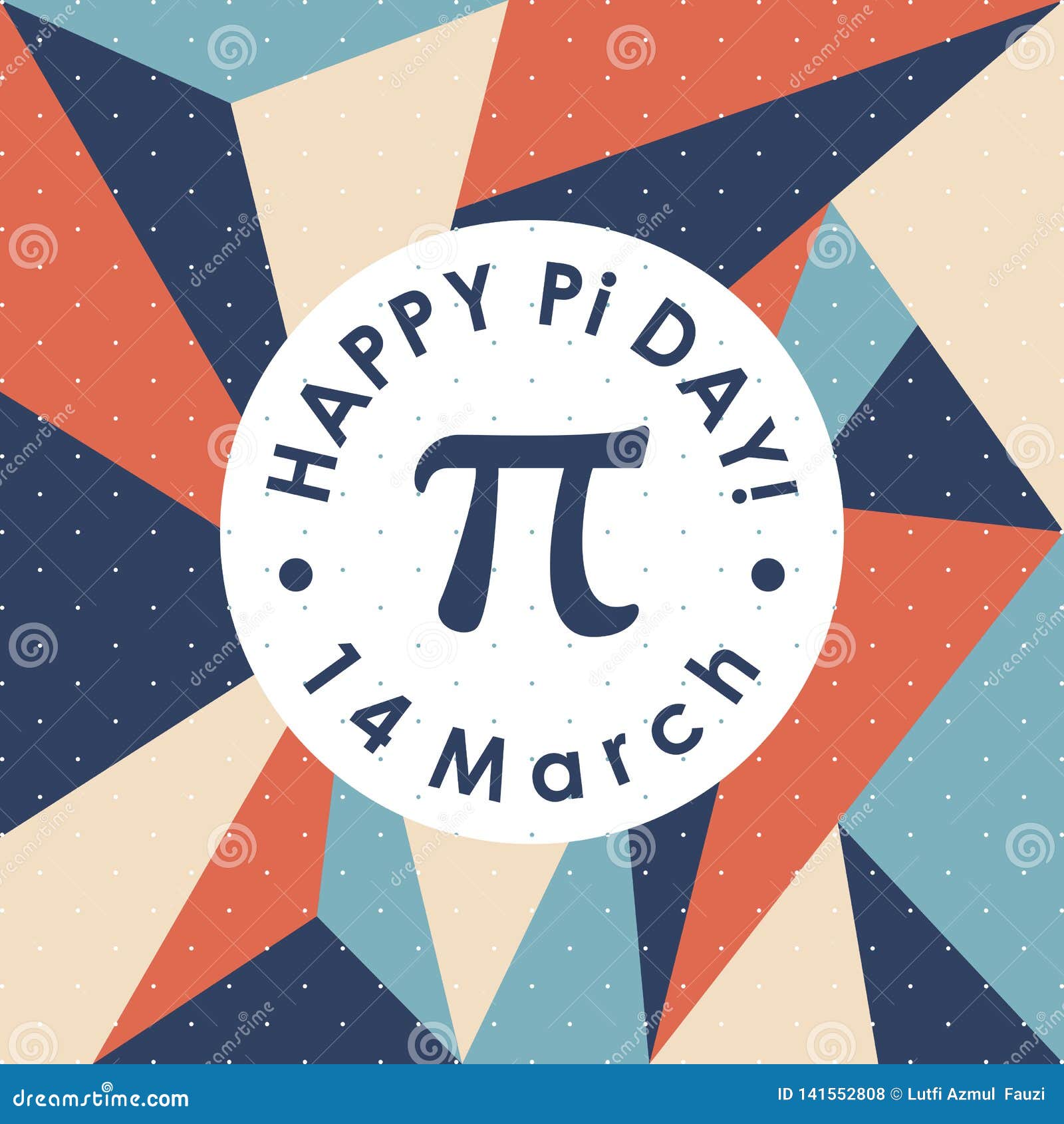 Happy Pi Day. Celebrate Pi Day. March 14th. 3.14 Vector Stock Vector