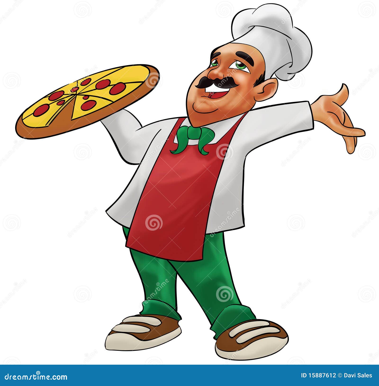 Happy Pizzaiolo Stock Photography - Image: 15887612