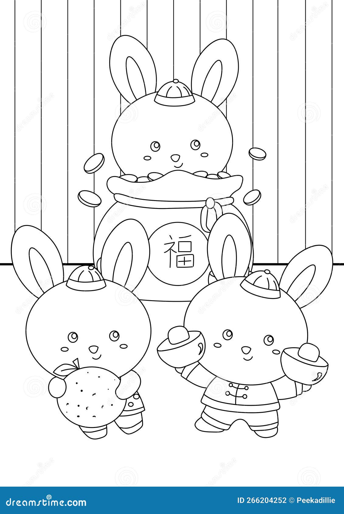 Year of the Rabbit Kids Clipart - Chinese New Year Clip Art