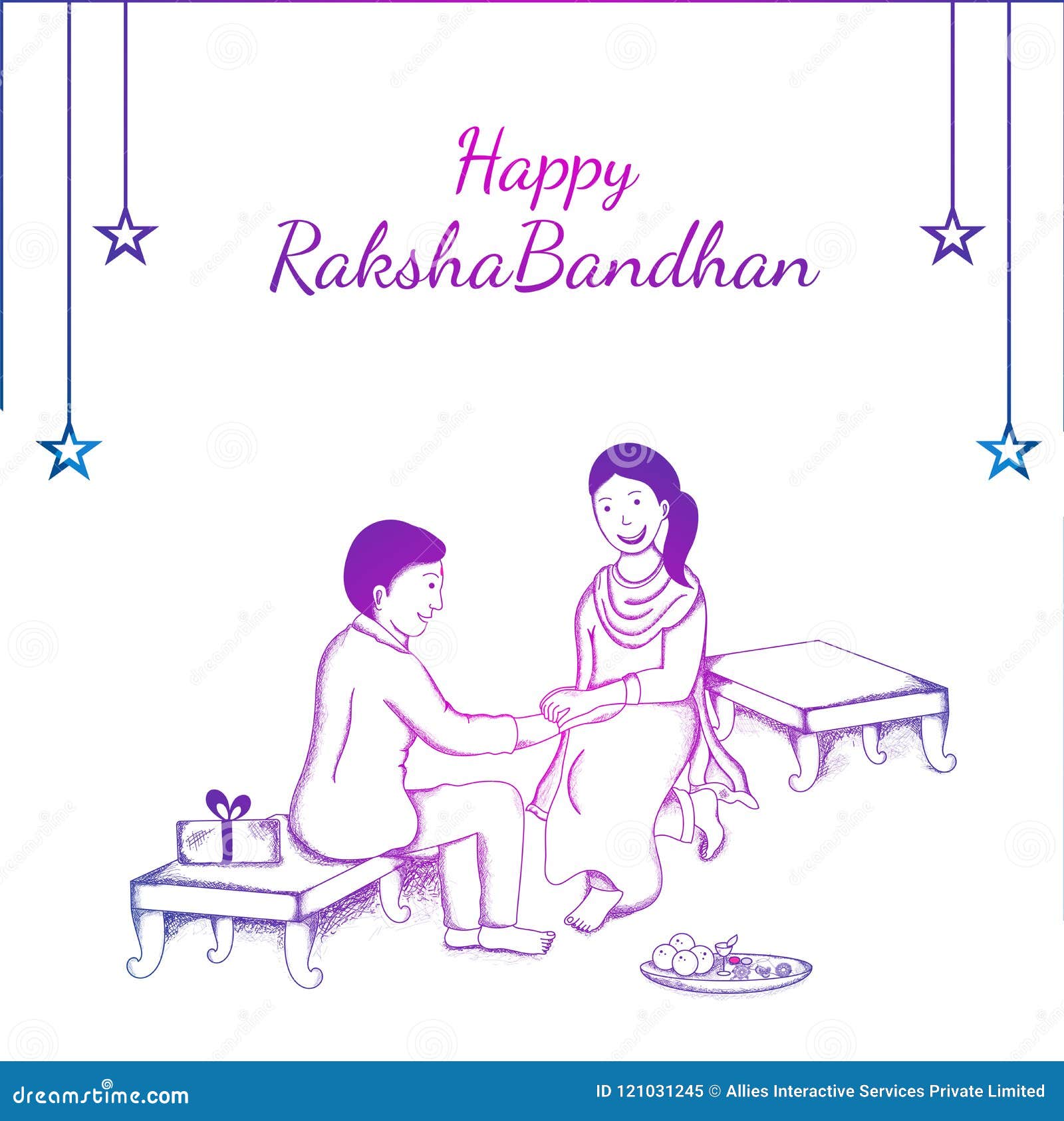 Sister Hard Binding Raksha Bandhan Thread Stock Vector (Royalty Free)  2347109731 | Shutterstock