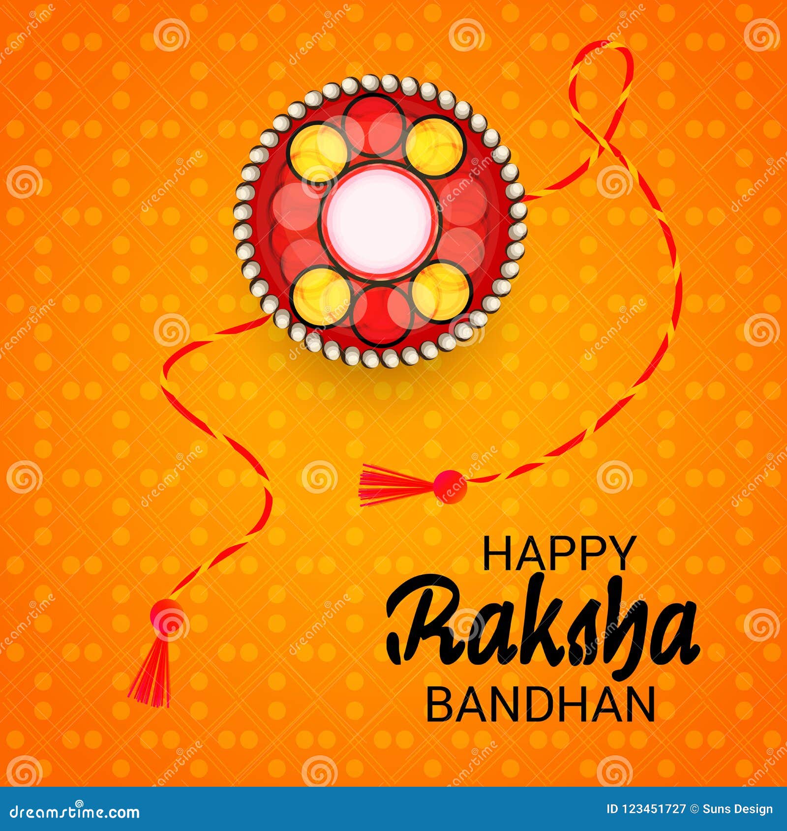 Happy Raksha Bandhan Indian Festival Celebration. Stock Illustration -  Illustration of background, custom: 123451727