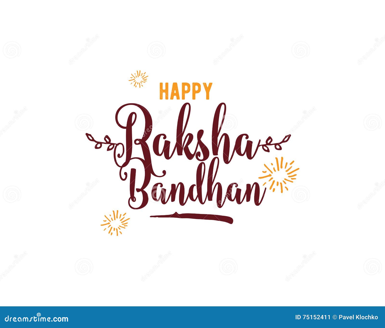 Happy Raksha Bandhan stock vector. Illustration of beautiful ...