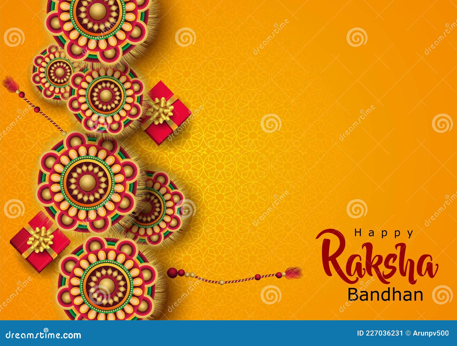 Happy Raksha Bandhan with Stylish Vector Illustration in a Creative  Background. Indian Religious Festival Stock Vector - Illustration of  editable, indian: 227036231