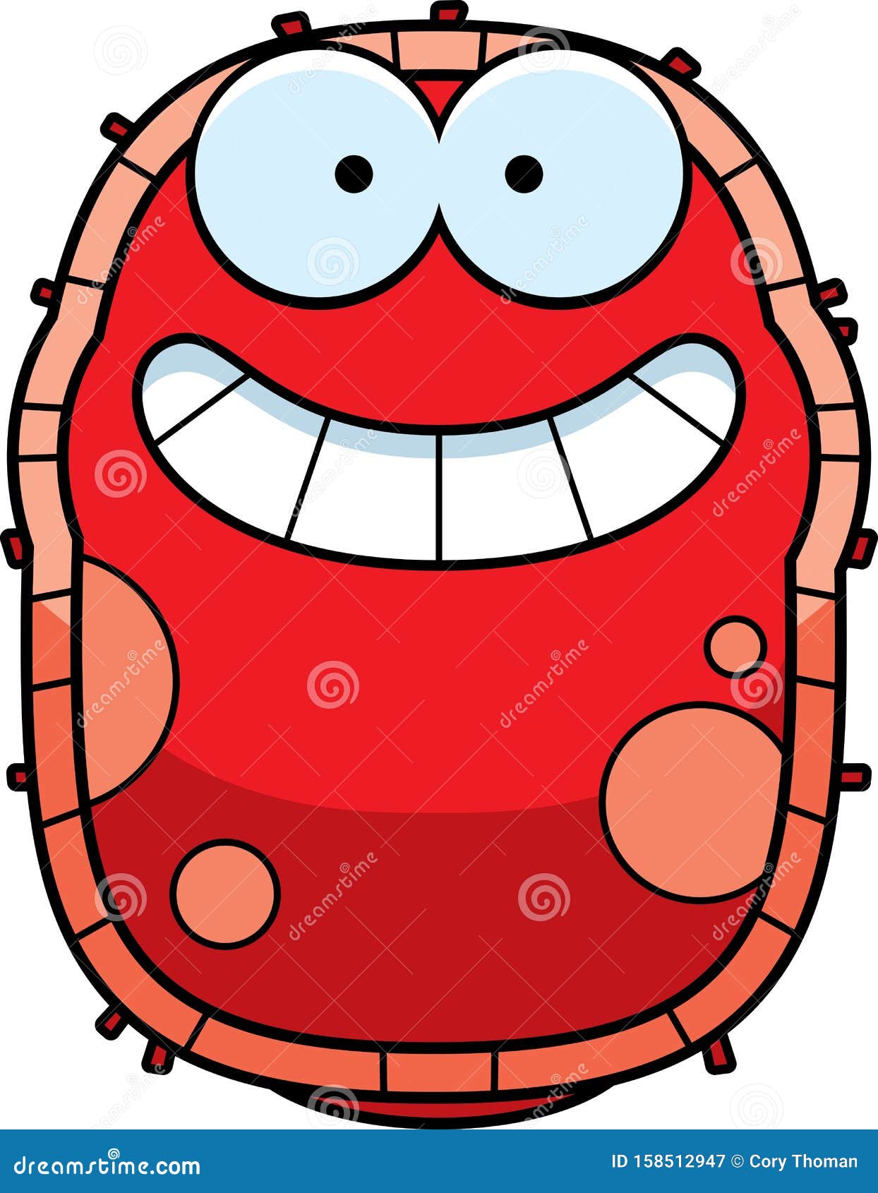 Happy Red Blood Cell vector illustratie. Illustratie bestaande uit