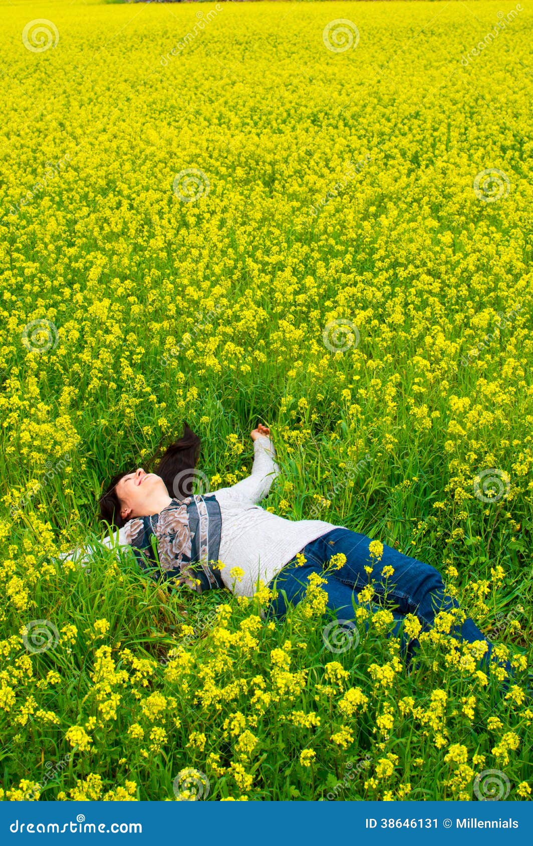 https://thumbs.dreamstime.com/z/happy-relaxed-woman-very-young-flower-field-field-barbarea-vulgaris-true-relaxation-38646131.jpg