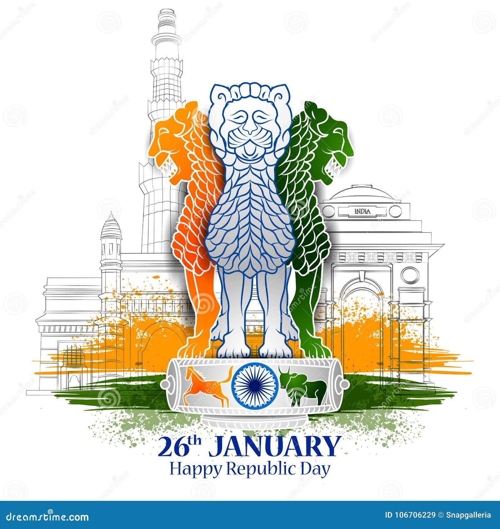 26 January drawing || easy way to draw republic day Red fort with India  flag - YouTube | Flag drawing, Independence day drawing, Easy drawings