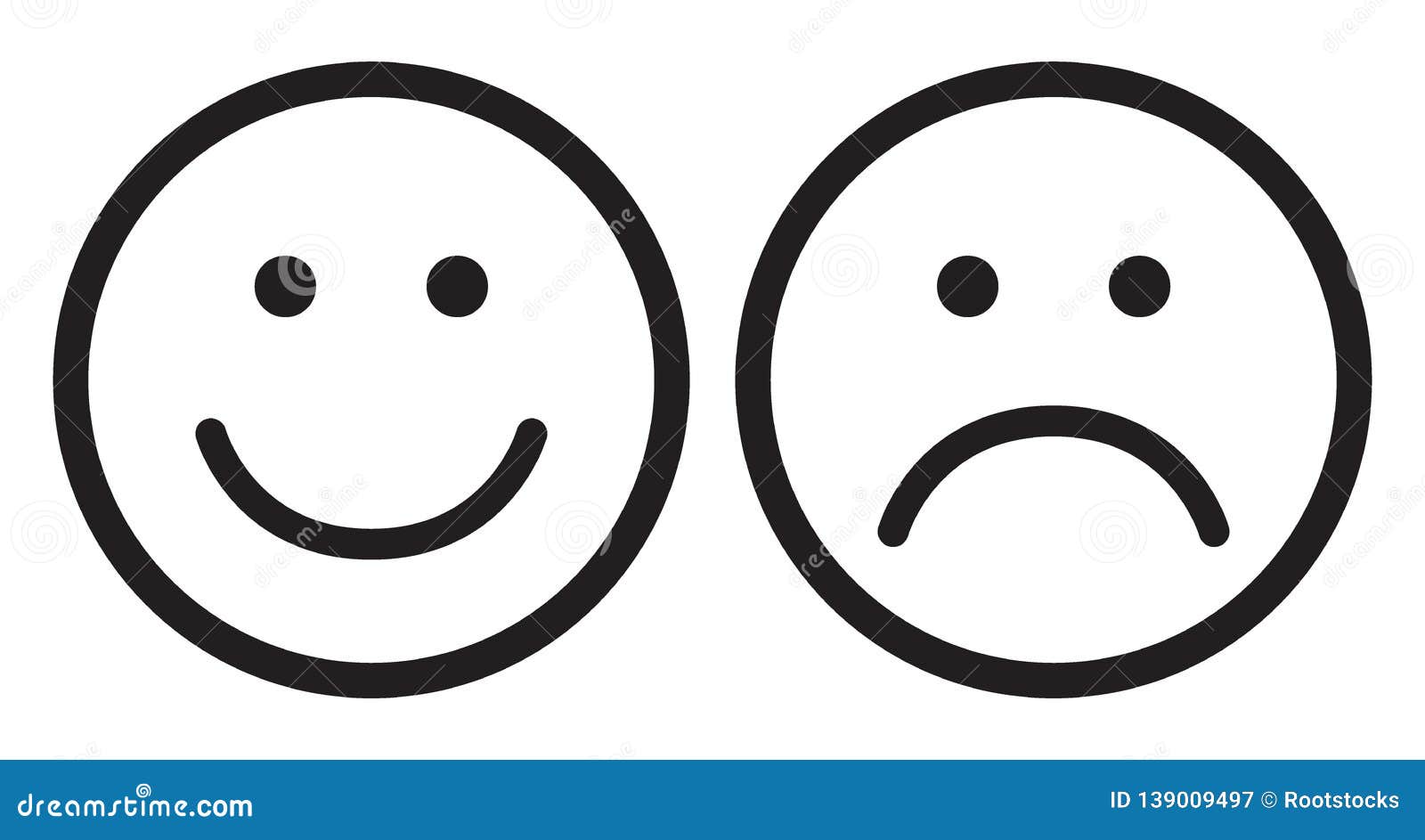 Emotion anime icon sad in simple black design Stock Vector