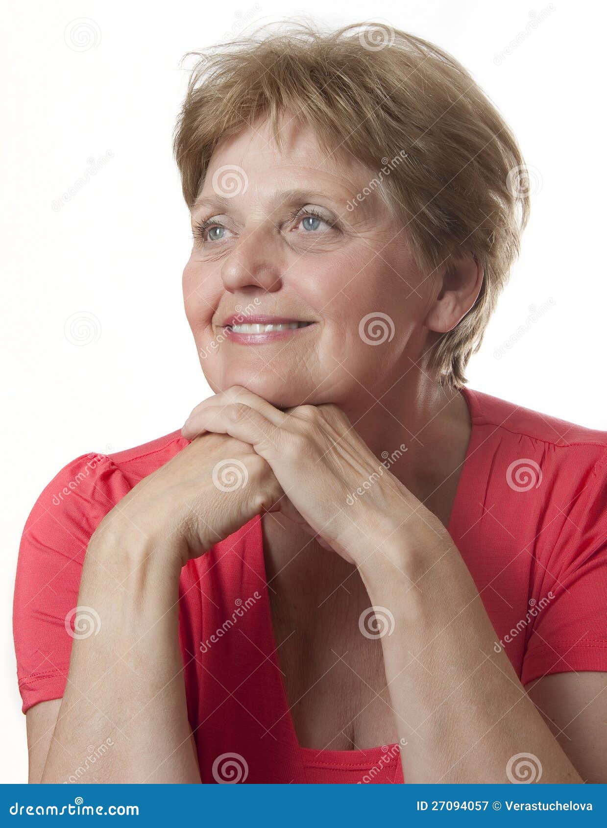 Happy Senior Woman over Sixty Years Old Stock Image Image of face