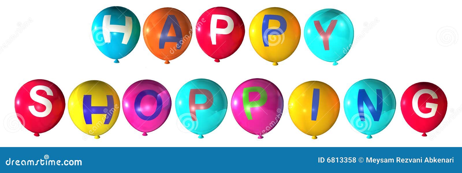 Happy shopping stock illustration. Illustration of consumer 6813358