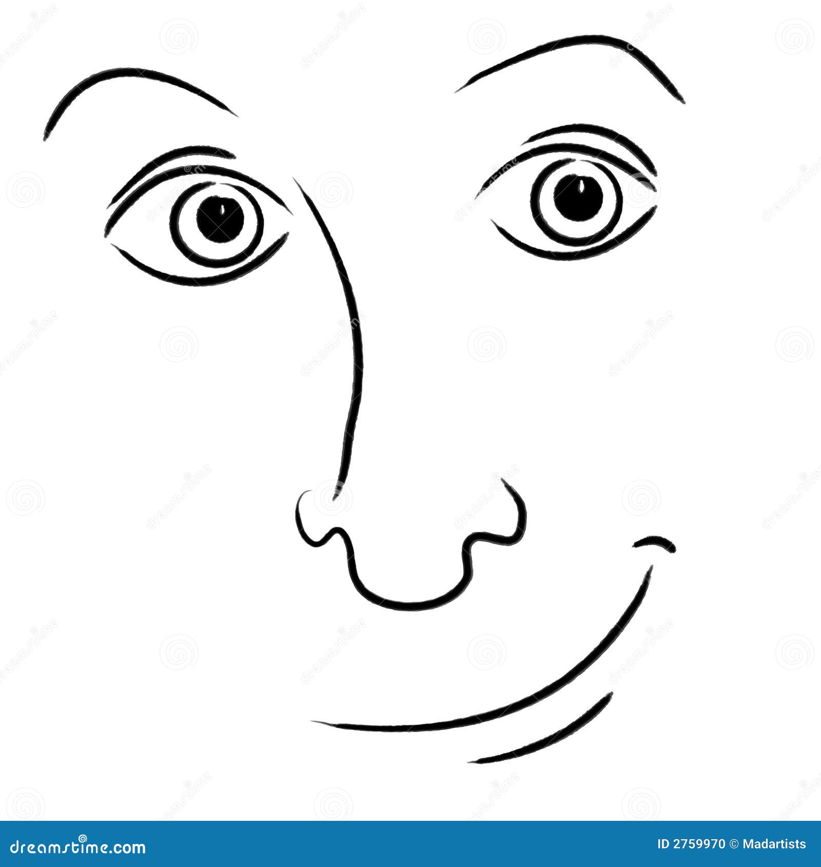 Happy Smile Facial Expression Stock Photo - Image: 2759970