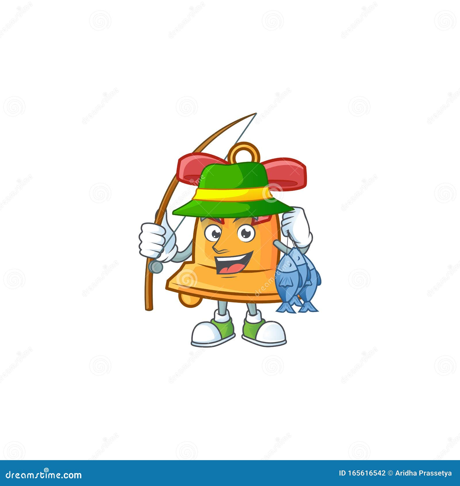 Happy Smiley Funny Fishing Christmas Bell Design Stock Vector - Illustration of fish, event: 165616542 Happy Smiley Funny Fishing Christmas Bell Design Stock Vector - Illustration of fish, event: 165616542