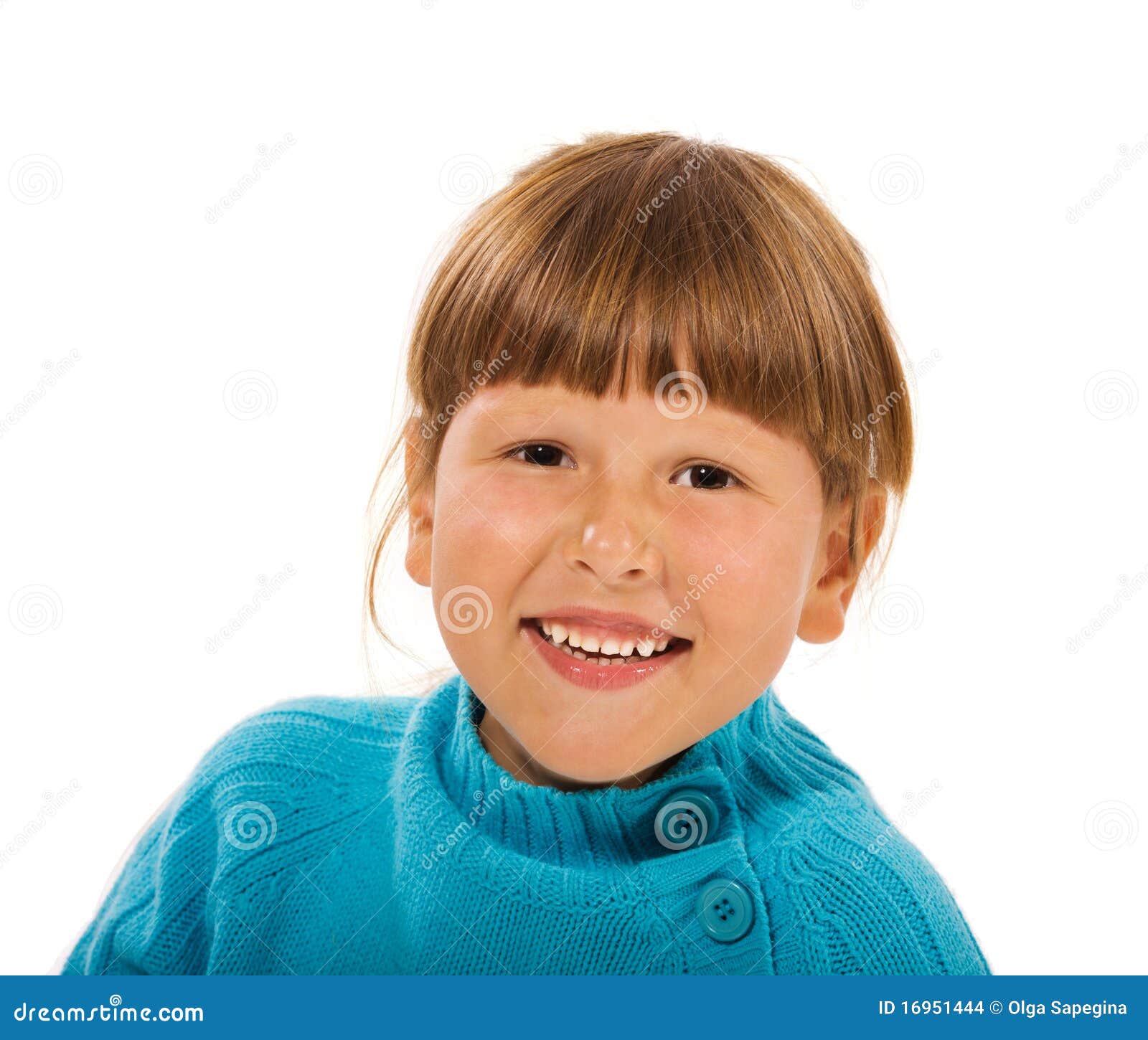 Happy smiling girl stock photo. Image of isolated, confidence 16951444