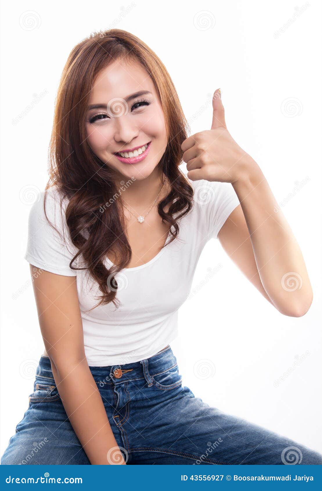 thumbs Asian girl