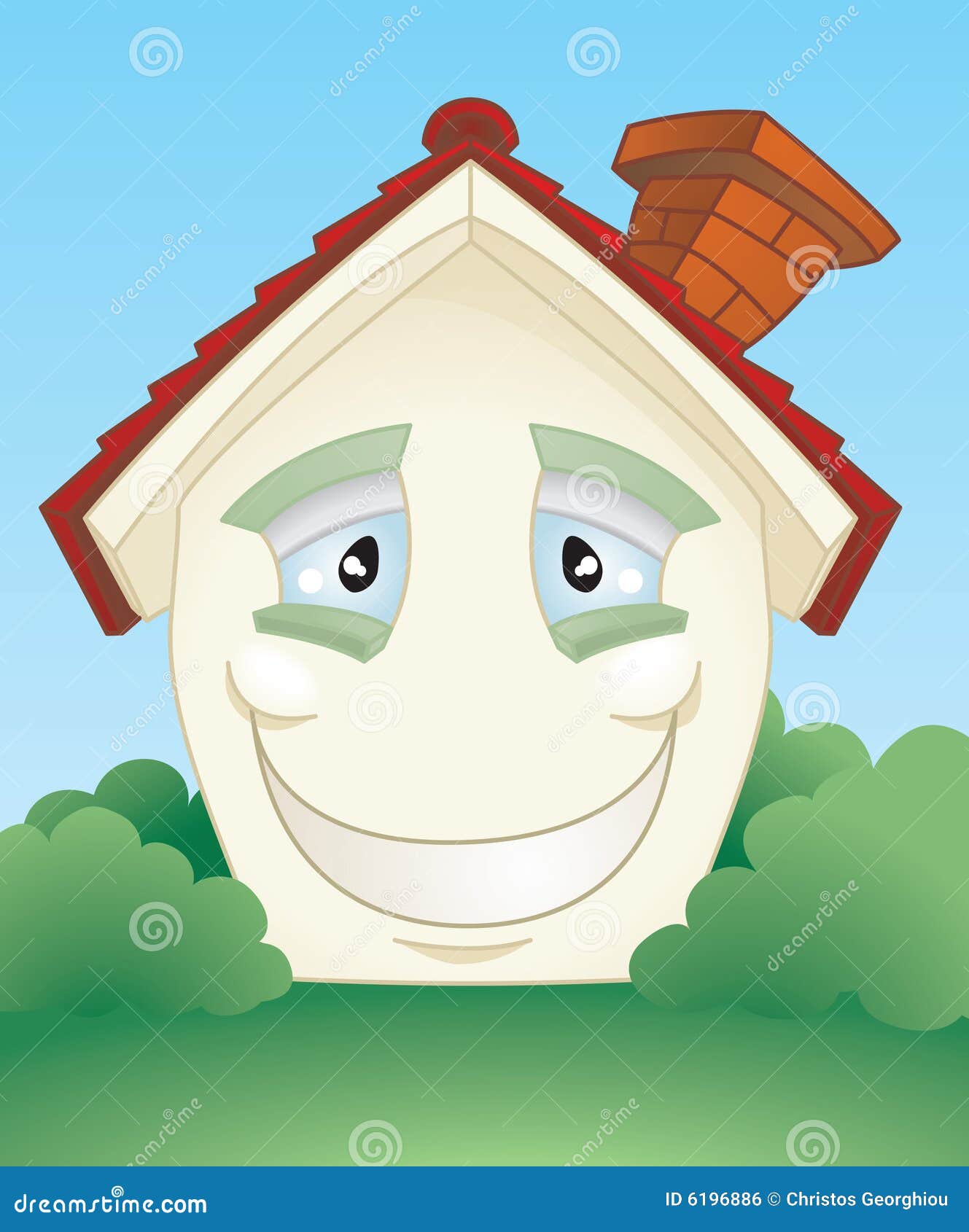 Happy Smiling House Character Stock Vector Illustration of house