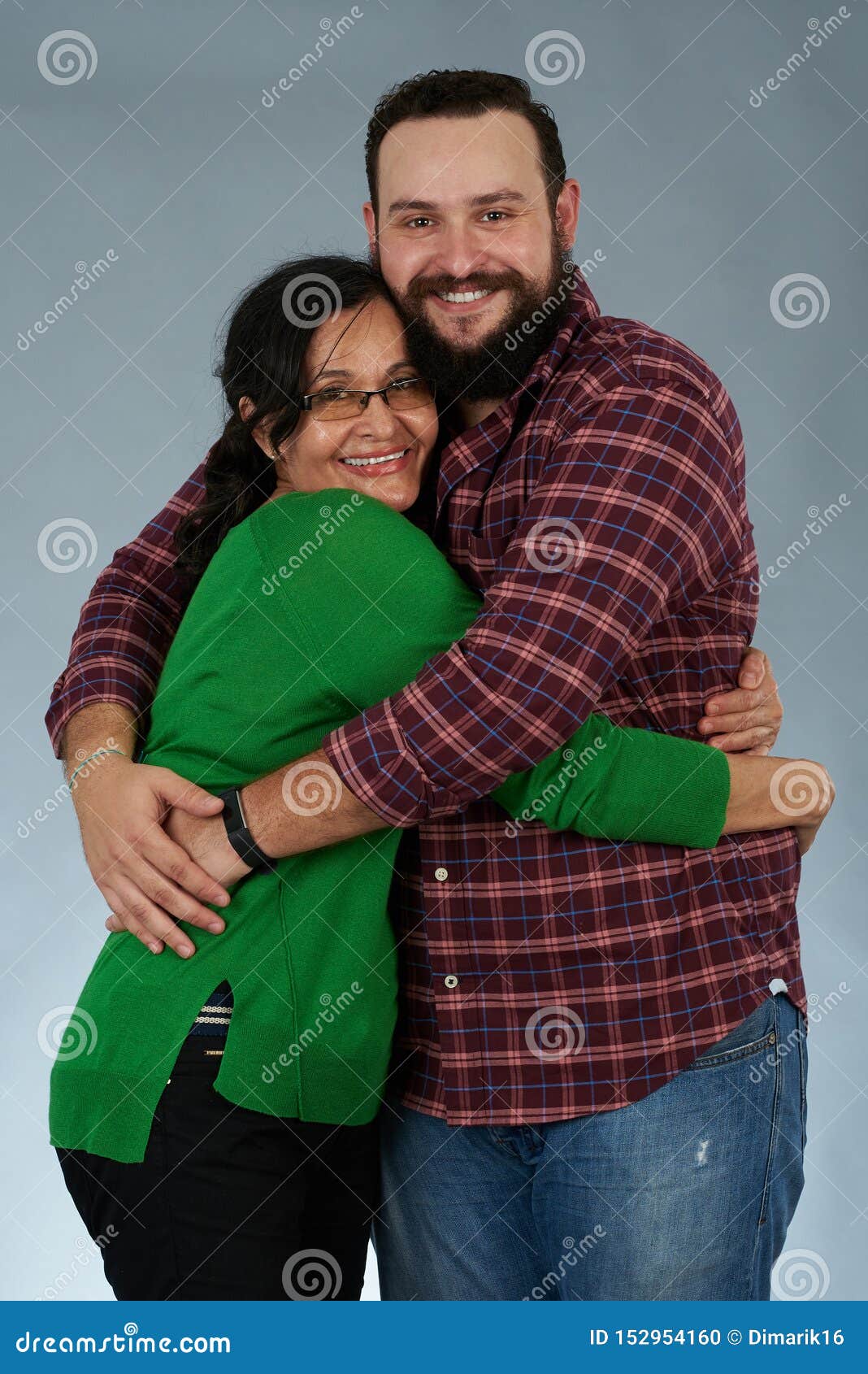 Happy Smiling Mom with Adult Son Stock Photo Image of people