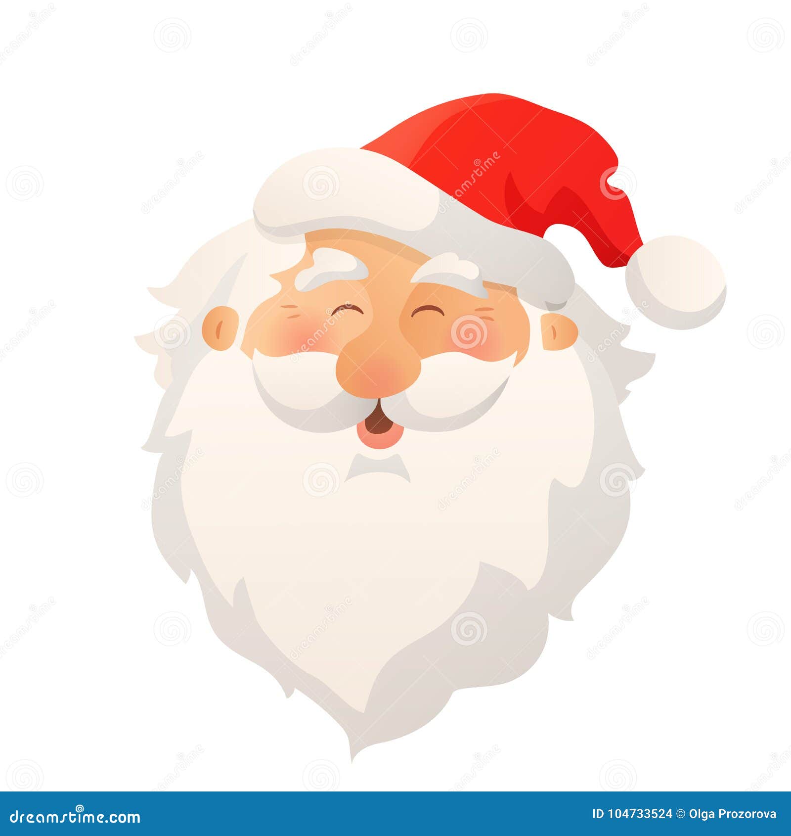Smiling Santa Digital Download Of Jolly Santa Claus Face Vintage Christmas Card Happy Santa Face Printable!