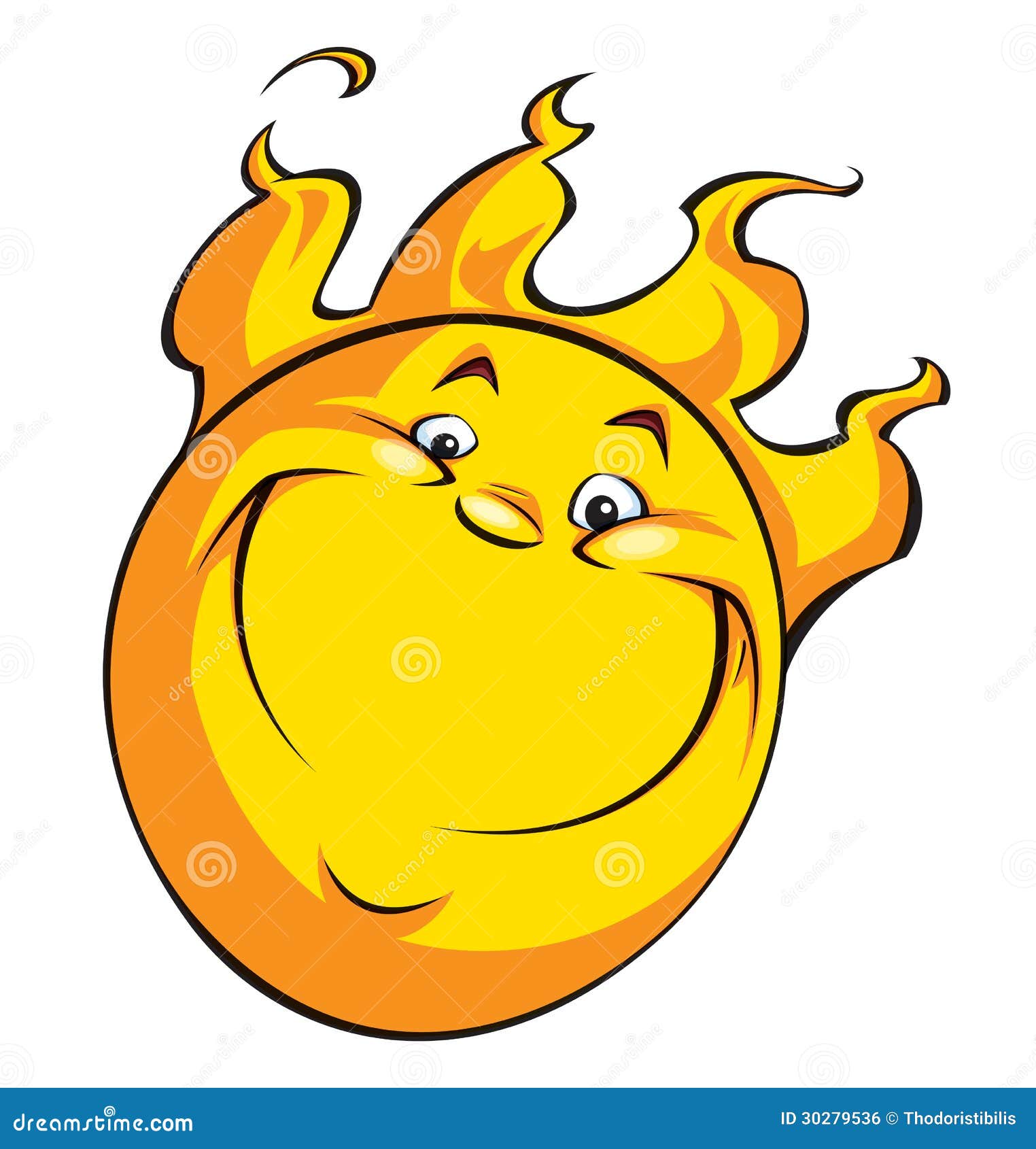 Happy smiling sun stock vector. Illustration of cartoon - 30279536 Happy smiling sun stock vector. Illustration of cartoon - 30279536