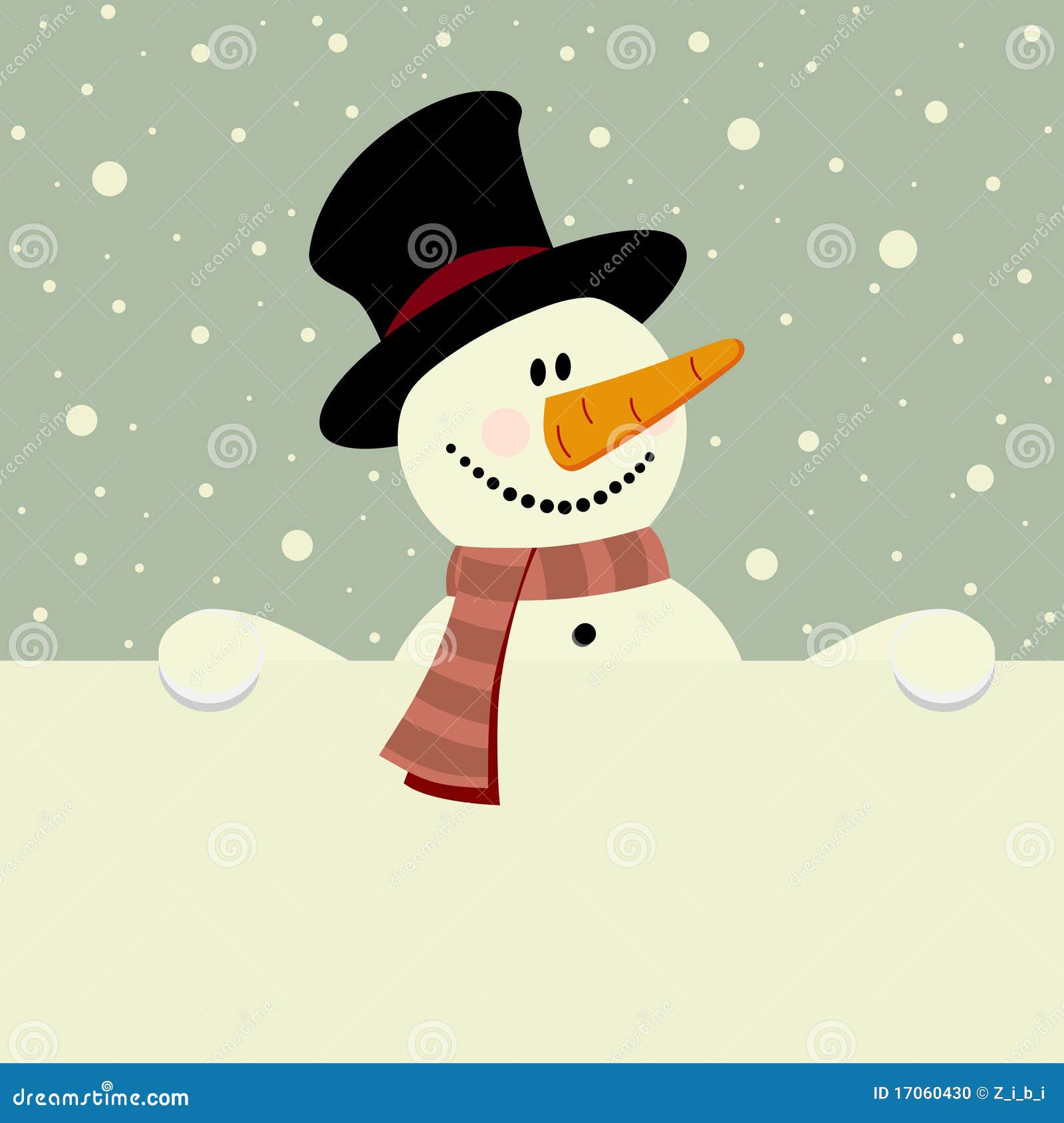 Happy snowman stock vector. Illustration of holiday, cartoon 17060430