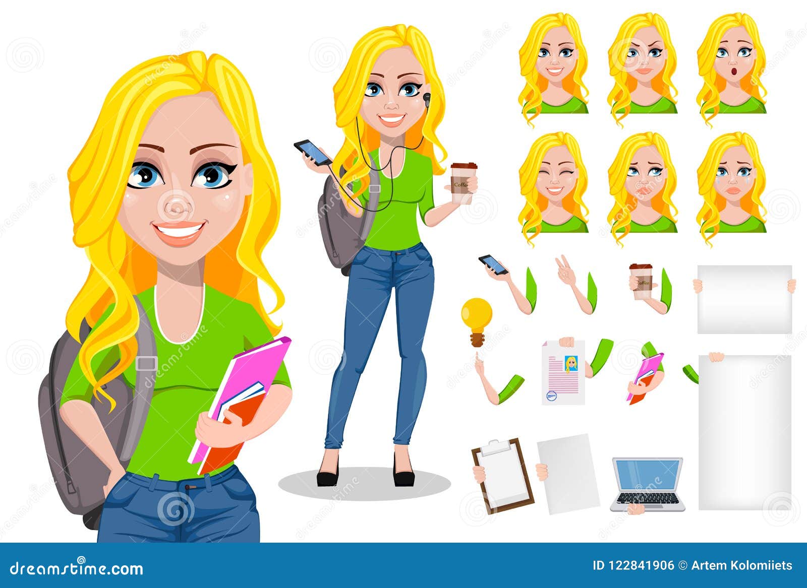 Happy Student. Back To School. Stock Vector - Illustration of college ...