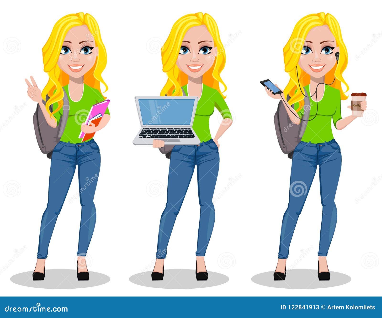 Download Happy Student. Back To School. Stock Vector - Illustration ...