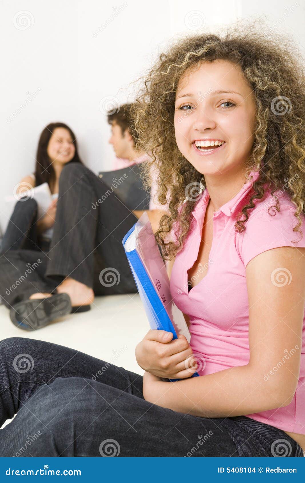 Happy students stock photo. Image of looking, group, camera - 5408104