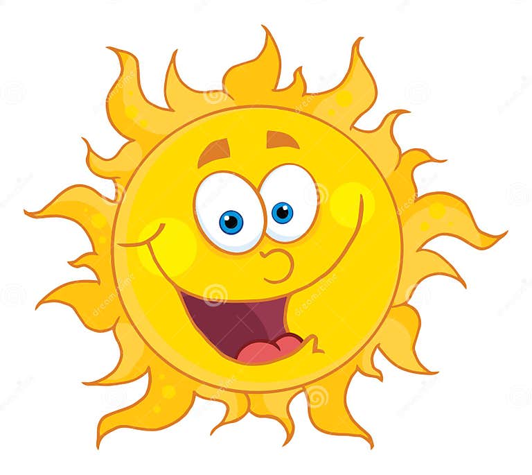 Happy sun stock vector Illustration of cliparts mascot 18624925