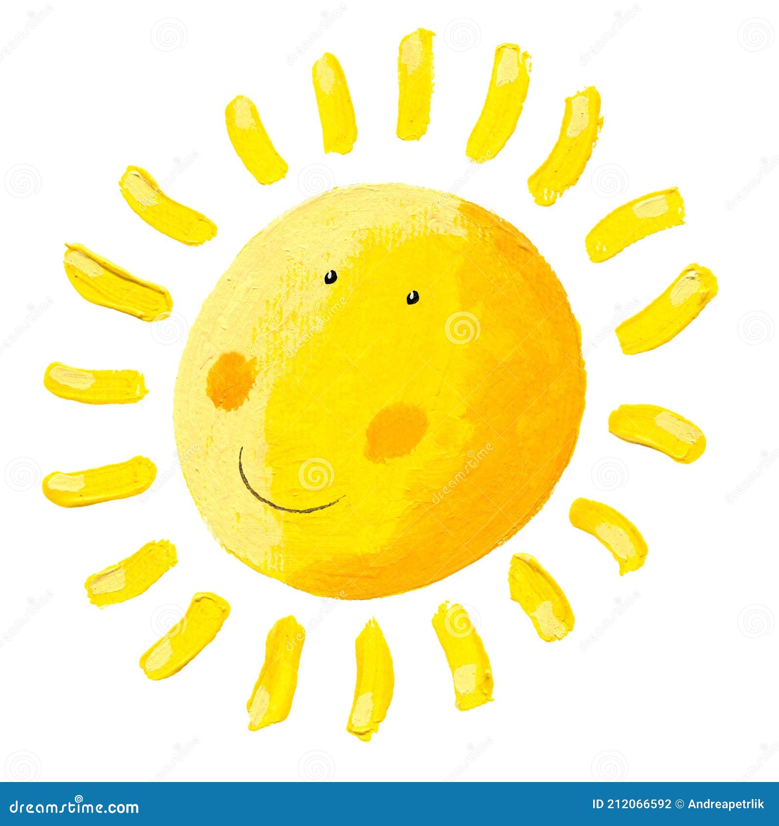 Happy Sun with Face - Smiling Stock Illustration - Illustration of heat ...