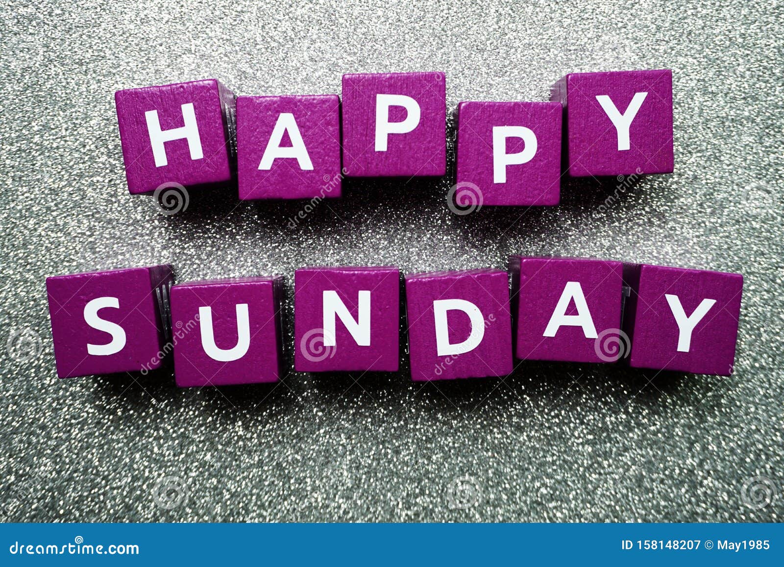 Happy Sunday Alphabet Letter on Glitter Background Stock Image ...