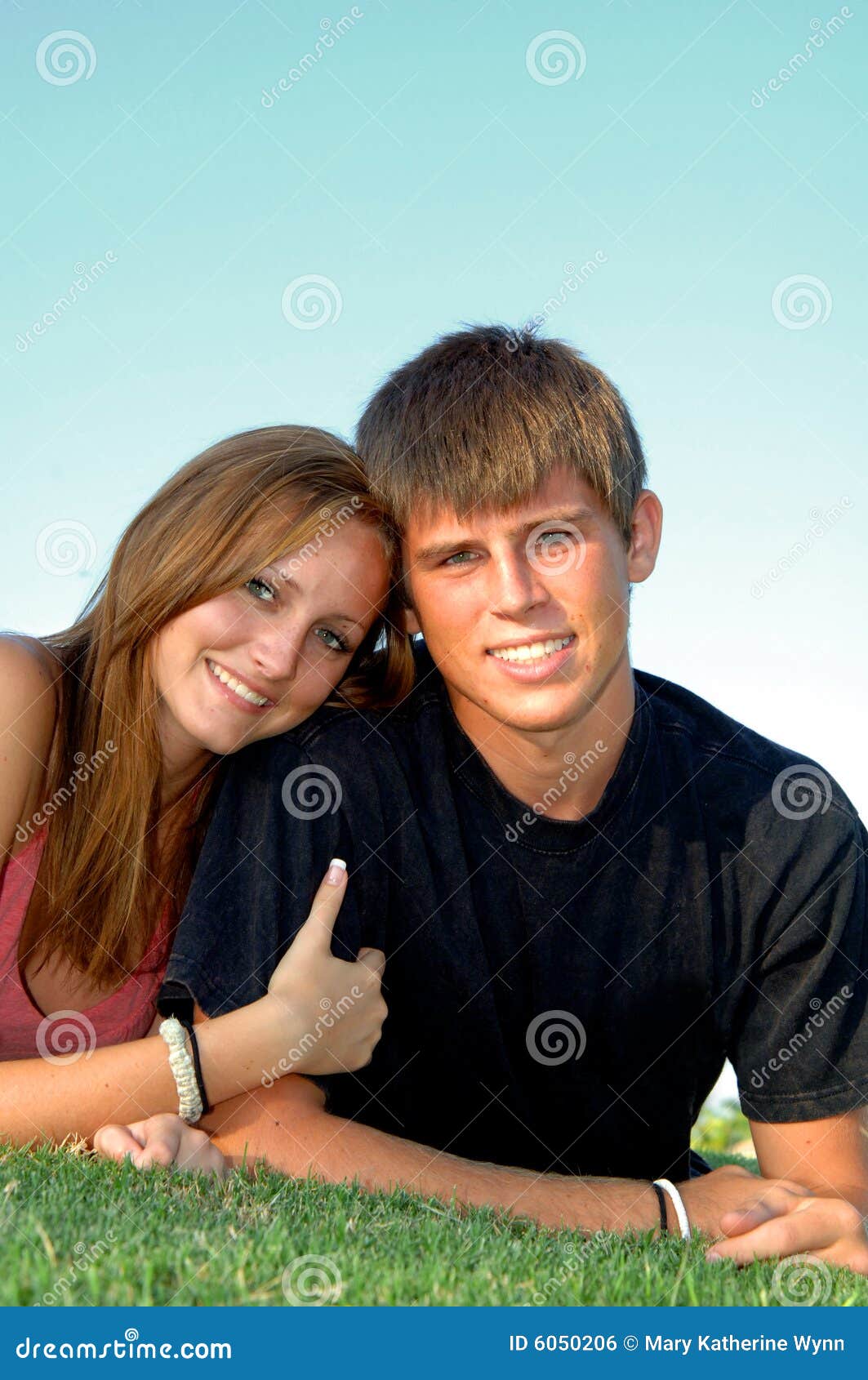 Happy Teen Couple Stock Photo Image Of Happiness