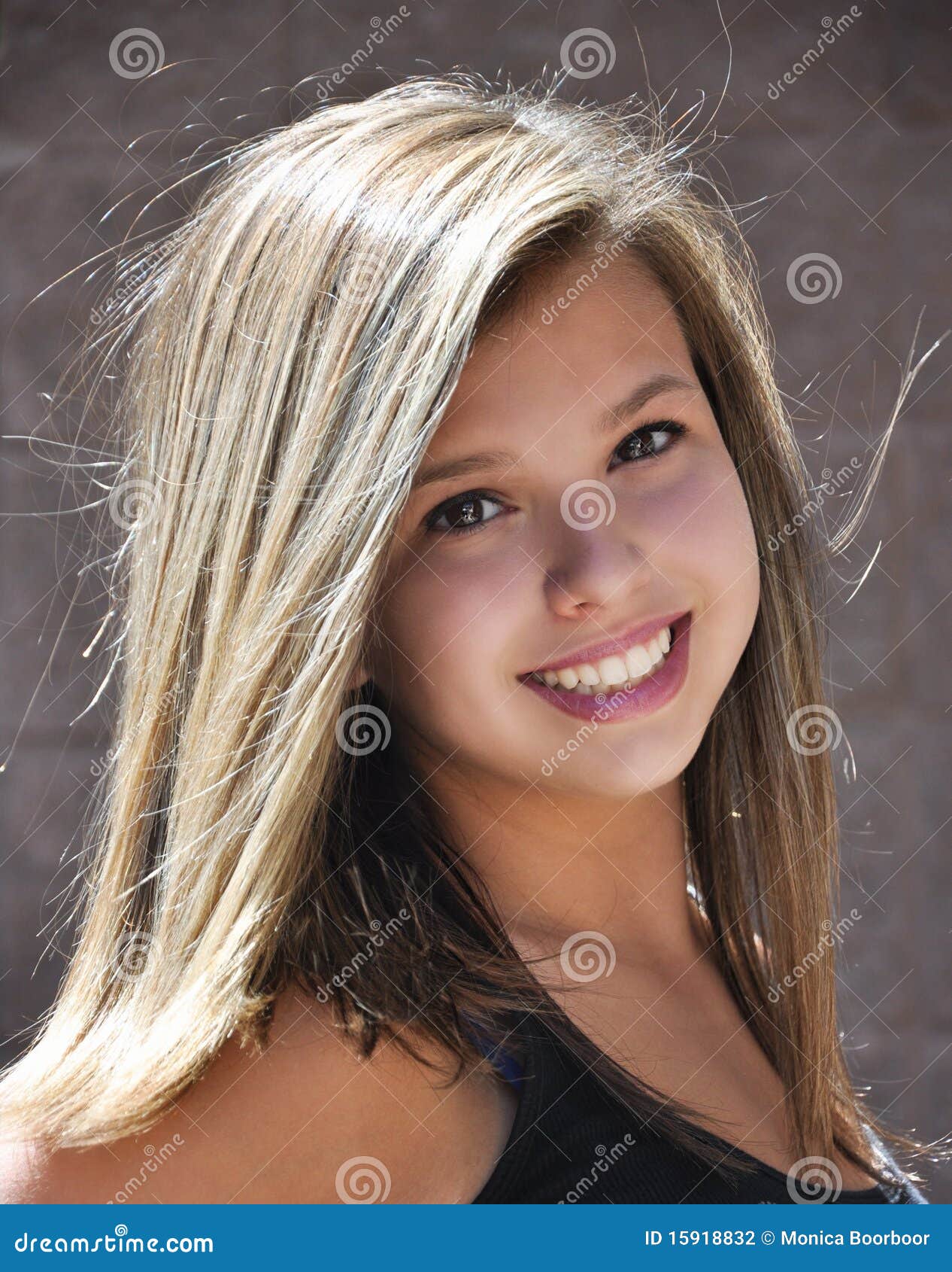 Happy Teen Girl With Big Smile Stock Photography I