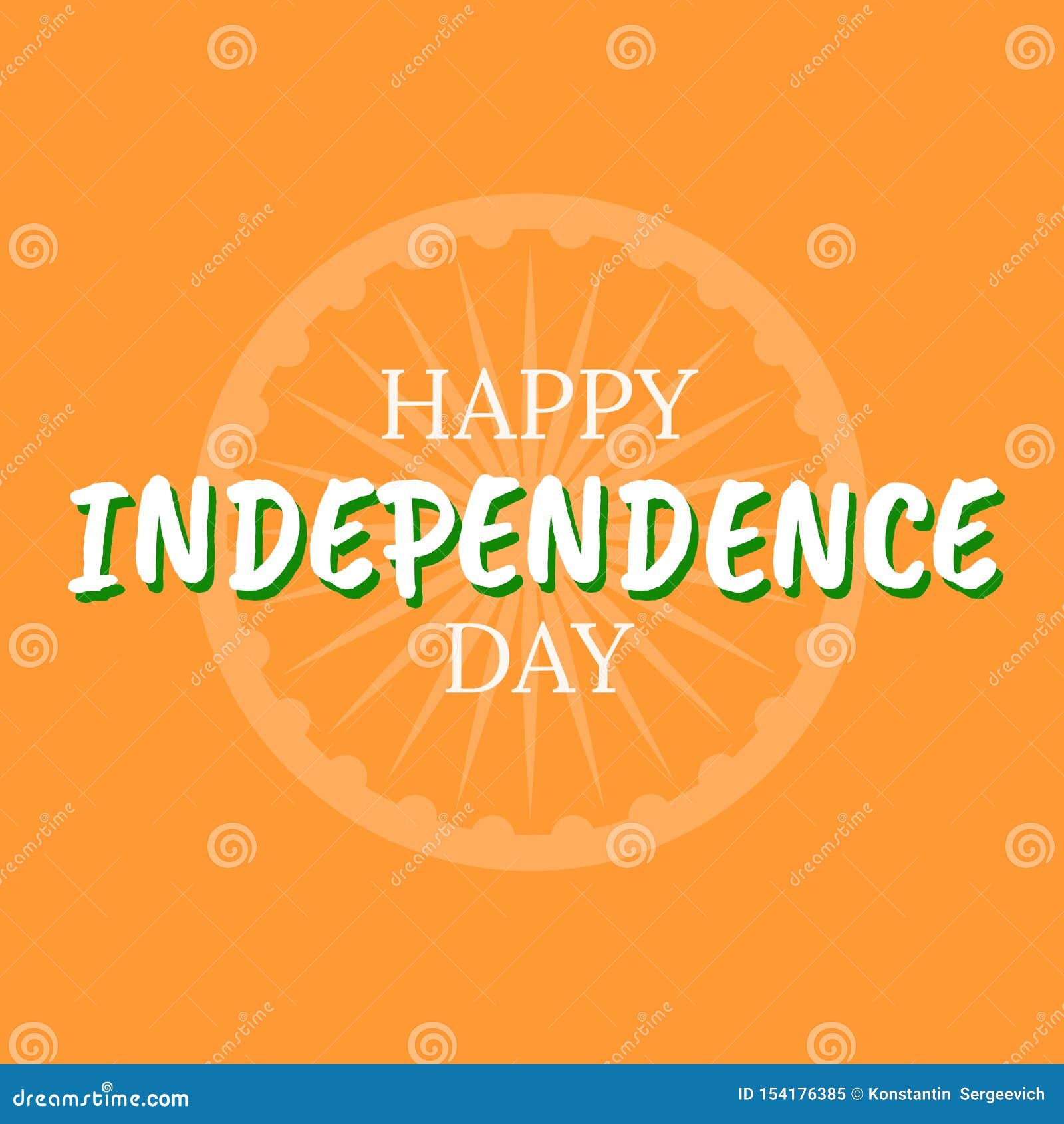 Happy 15th Of August Independence India Stock Vector Illustration Of Holiday Freedom 154176385