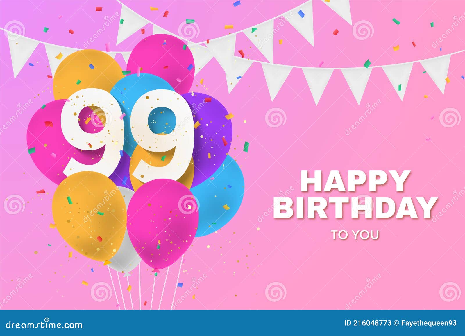 99th Birthday Stock Illustrations – 188 99th Birthday Stock