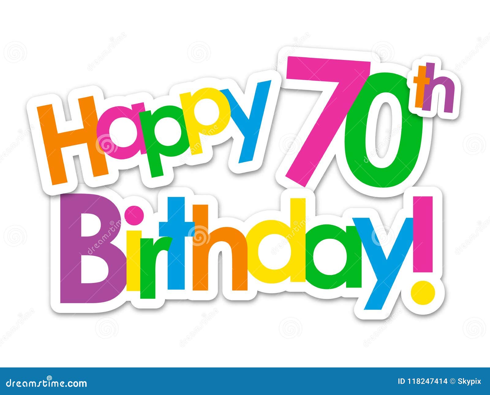 Happy 70th Birthday With Green Balloons Greeting Card Background ...