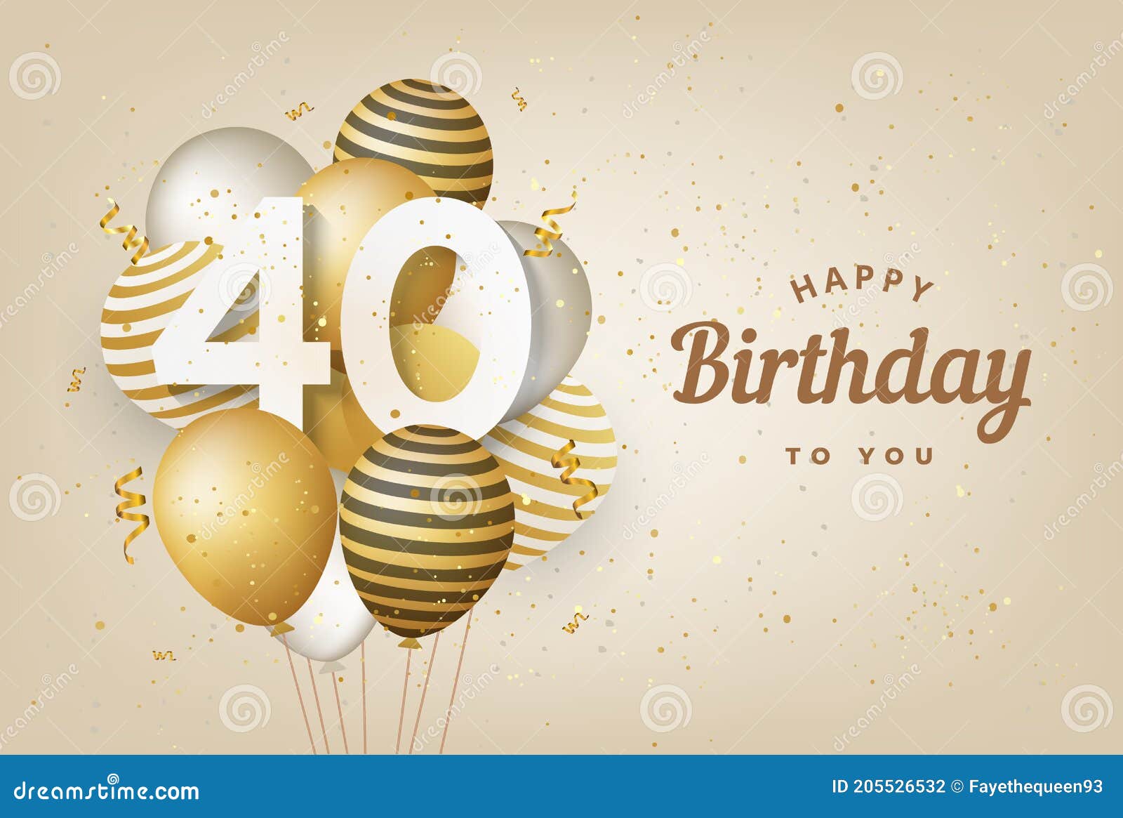 Những chiếc bóng bay vàng rực rỡ mang đến cảm giác vui tươi và đầy năng lượng cho bức ảnh. Hãy nhấp chuột để chúc mừng sinh nhật lần thứ 40 cho người thân yêu của bạn với thẻ chúc mừng sinh nhật dễ thương này.