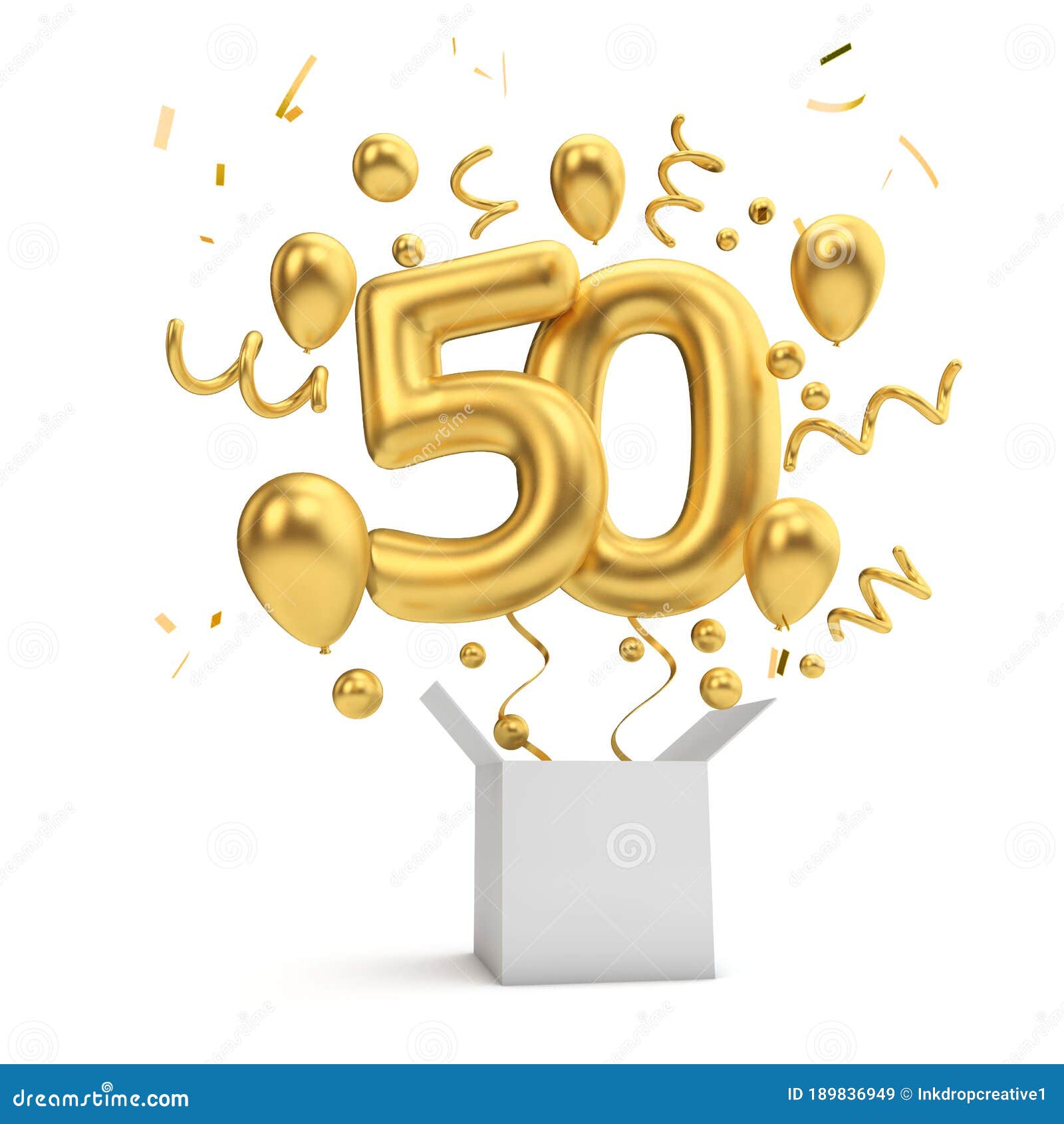 Happy 50th Birthday! Vector Illustration | CartoonDealer.com #15036578