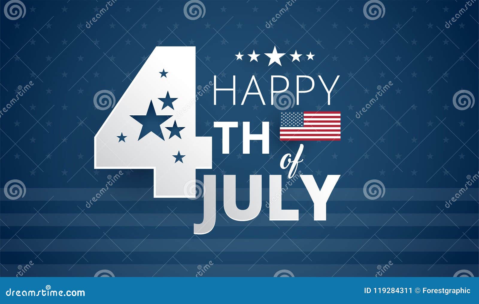 happy 4th of july independence day usa - blue background 