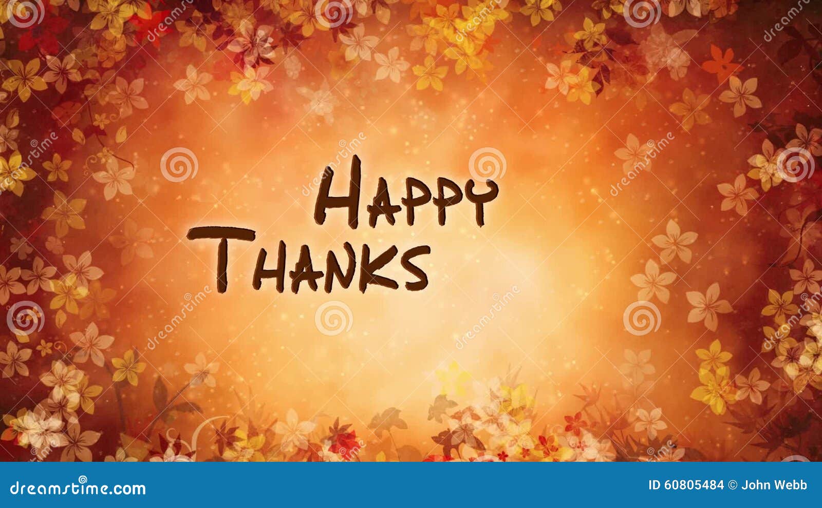 Happy Thanksgiving Autumn Flowers Stock Footage - Video of celebrate,  blessing: 60805484