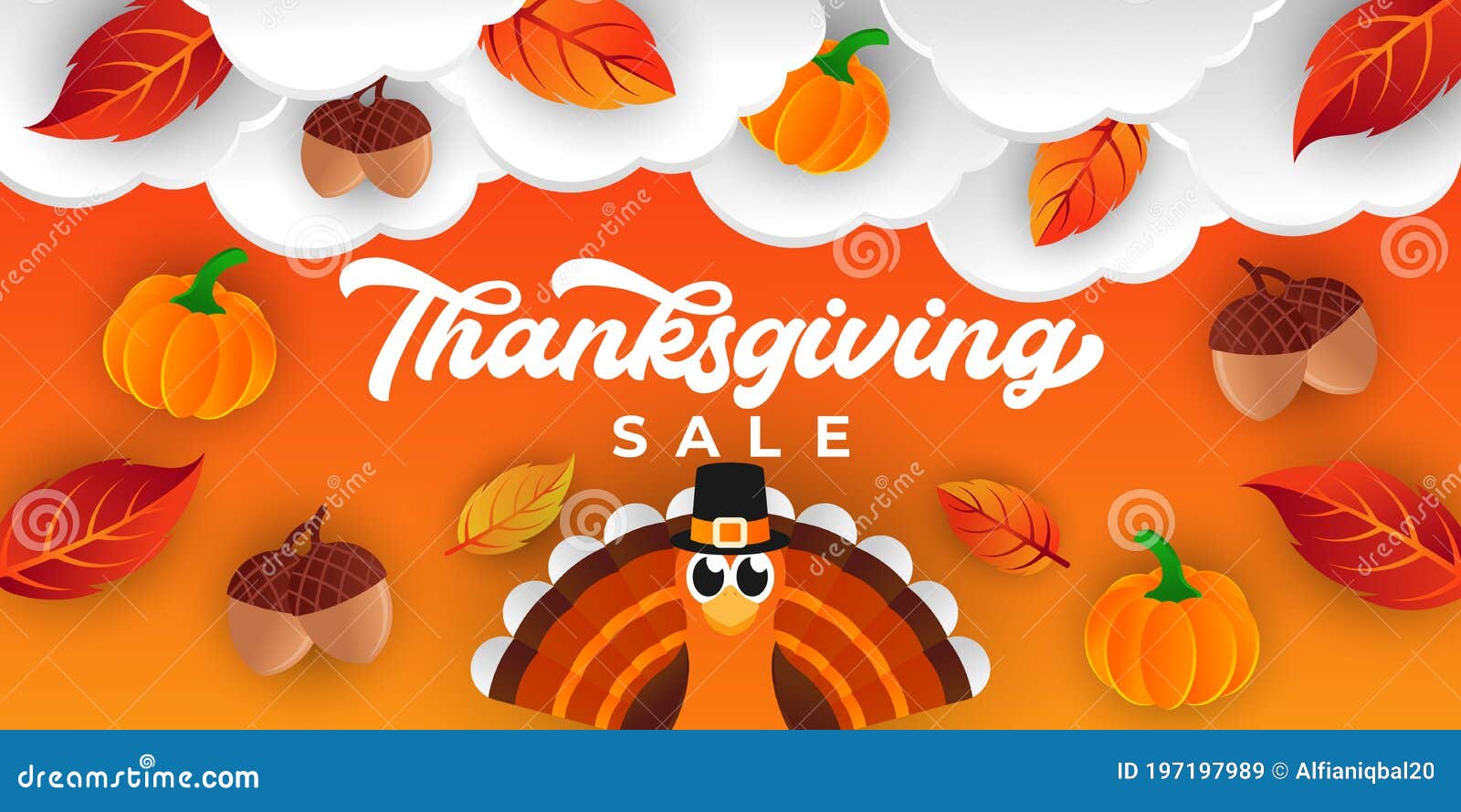 Happy thanksgiving day background design Vector Image