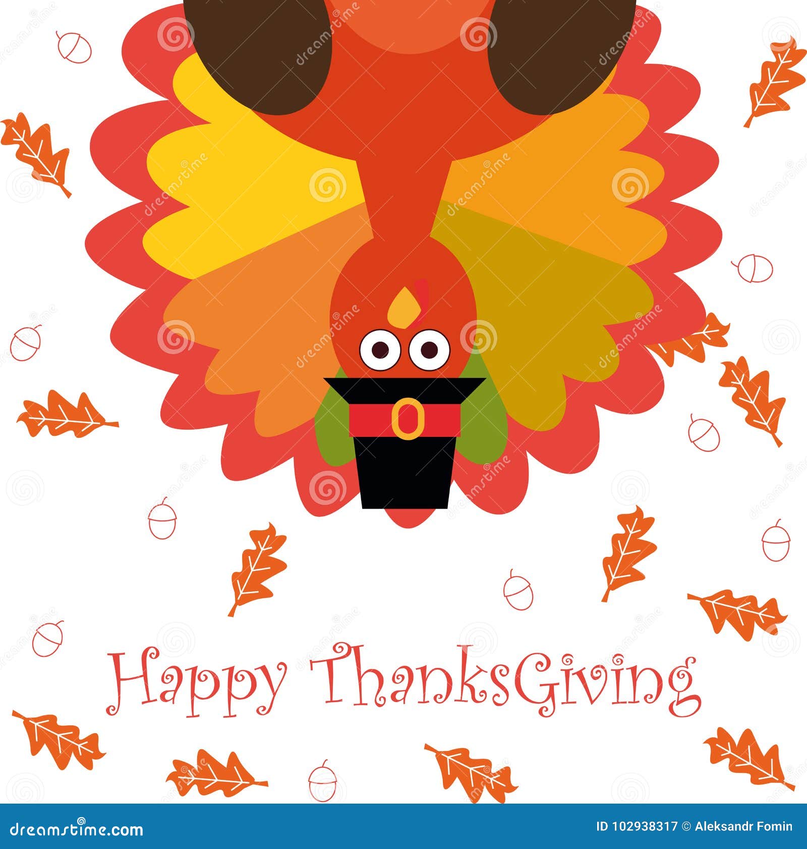 happy thanksgiving greeting card