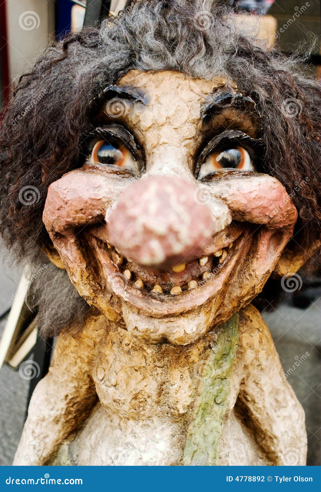 Creepy happy troll face | Photographic Print