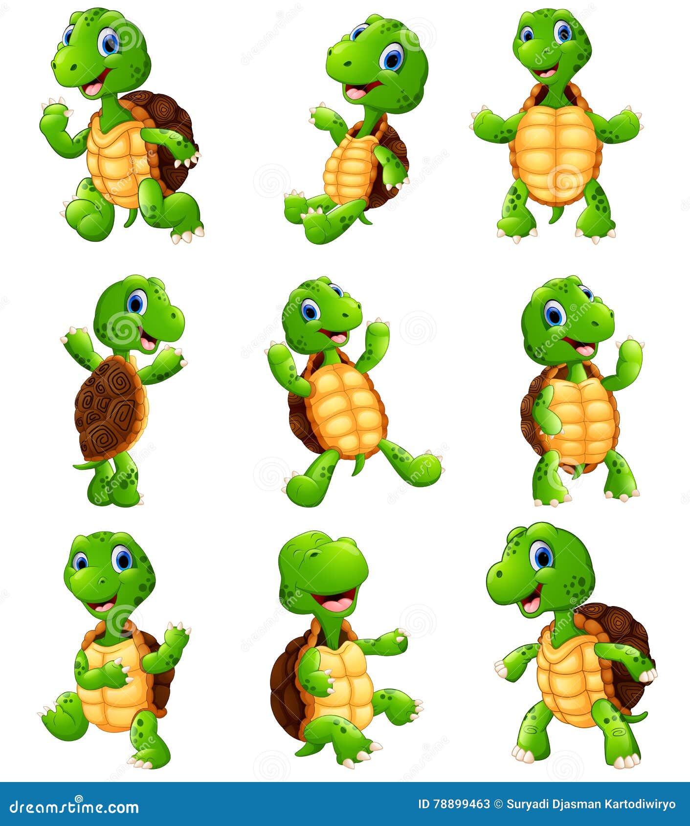 happy turtle clipart