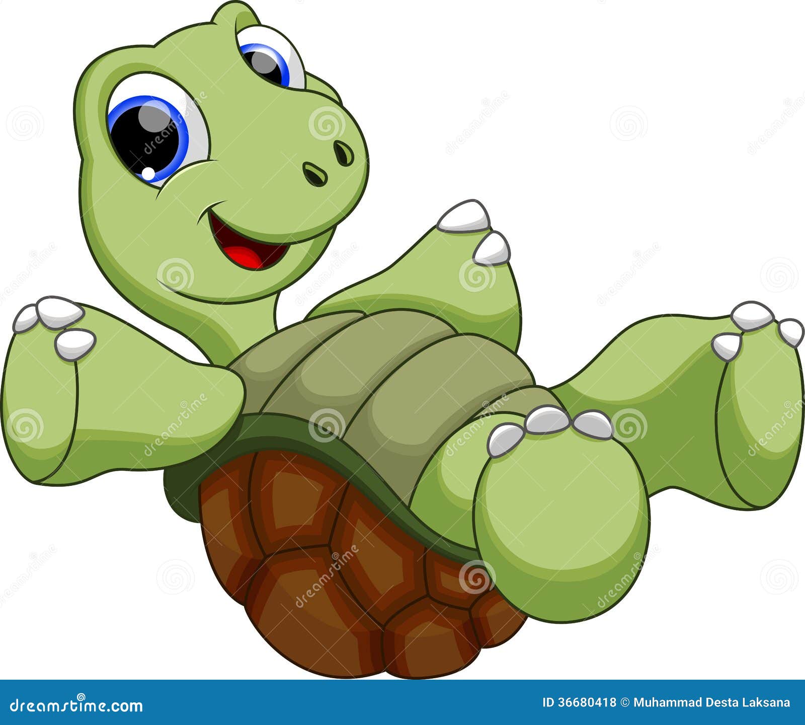 Happy turtle catoon stock illustration. Illustration of figure - 36680418
