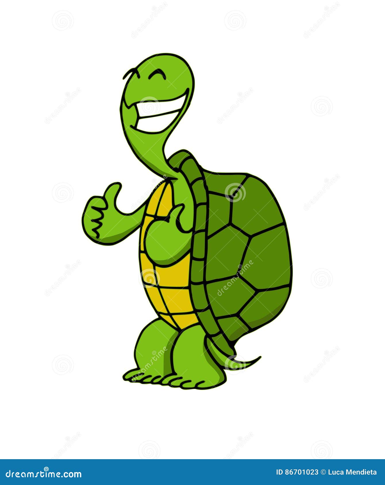 A happy turtle stock illustration. Illustration of reptile - 86701023