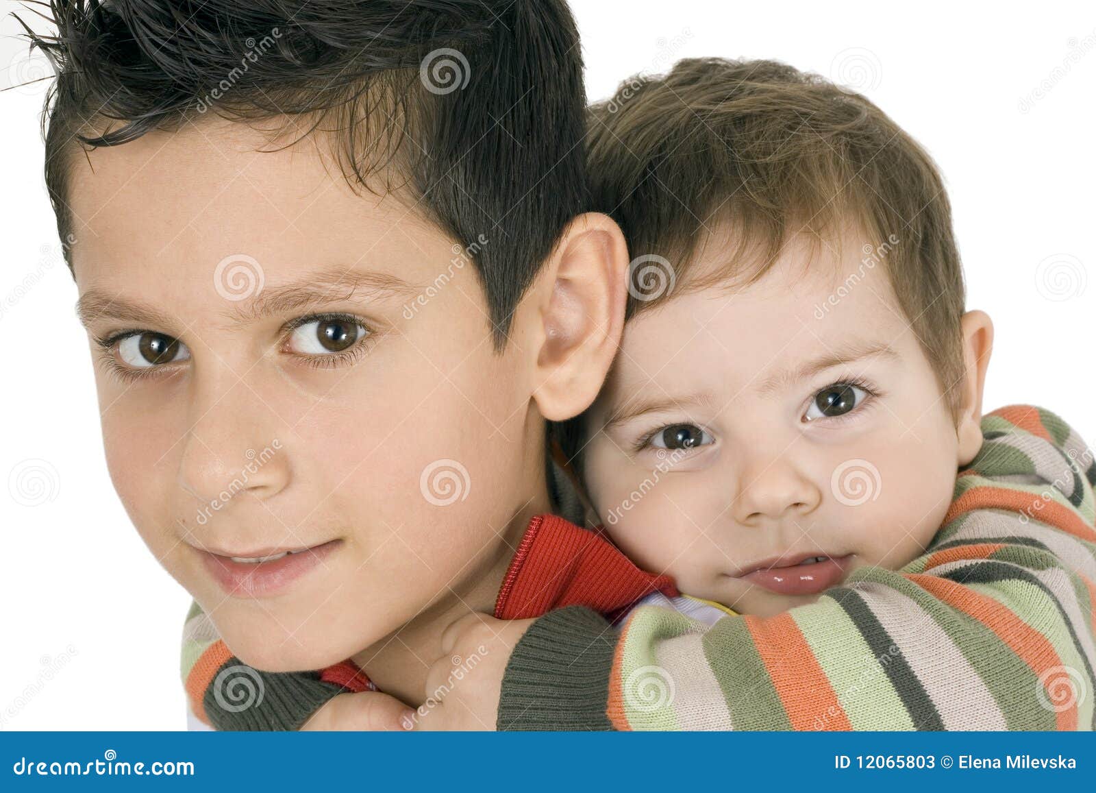 Happy two brothers stock image. Image of close, cheerful 12065803