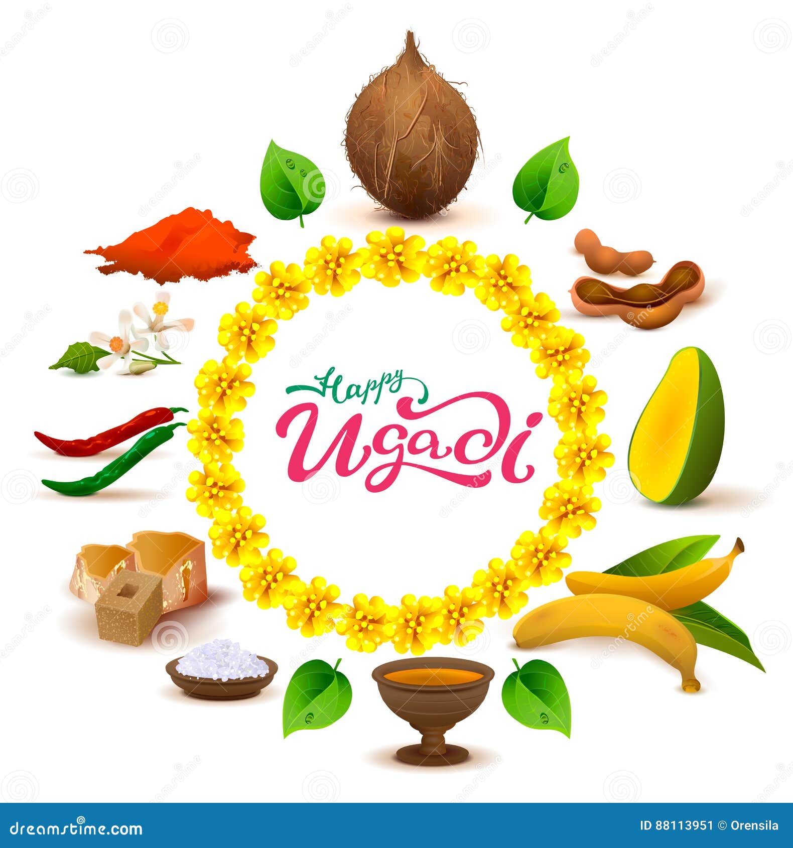 Indian Ugadi Stock Illustrations – 2,240 Indian Ugadi Stock ...