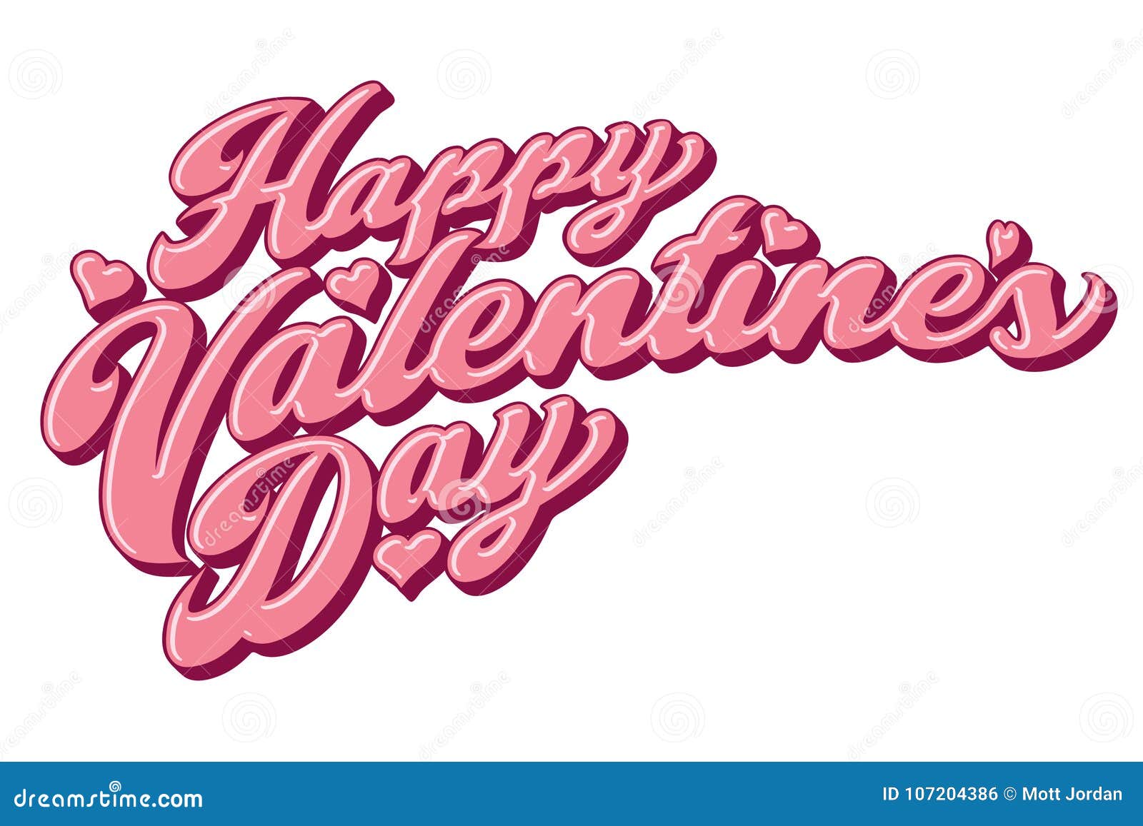 happy valentine`s day bold script