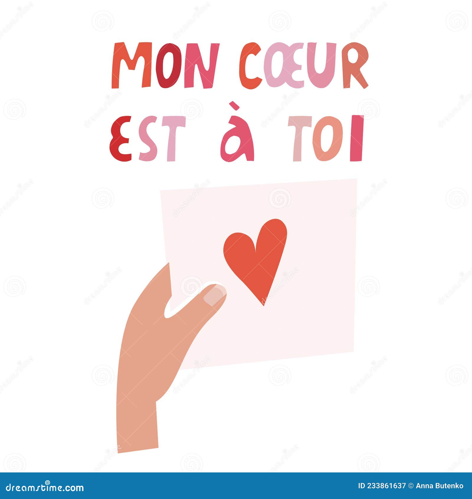 Stickers coeur -  France