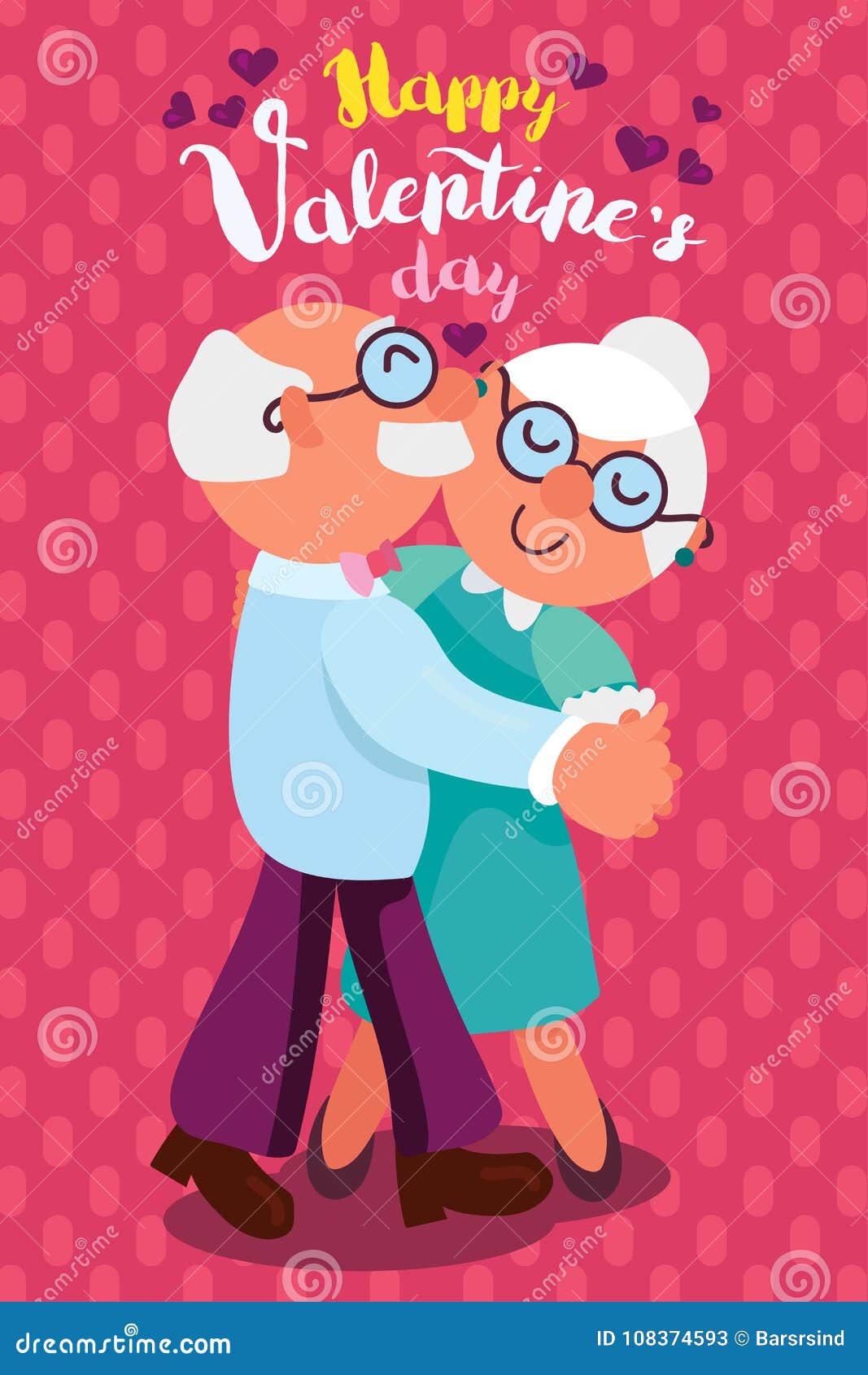 Download Happy Valentines Day Stock Illustration Illustration Of Elderly 108374593