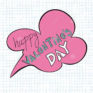 Happy Valentines Day Speech Bubble Stock Vector Illustration Of Honeymoon Background 29114853